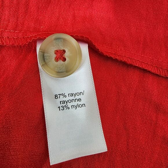 Maurice's Blazer Women Size XL Textured One Button 3/4 Cuffed Sleeve Faux Pocket - Picture 9 of 11